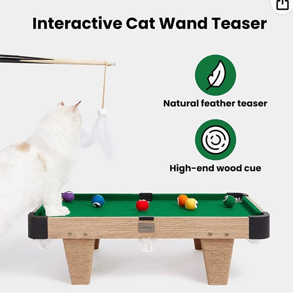 Cat Pool Table - Picture 3 of 7